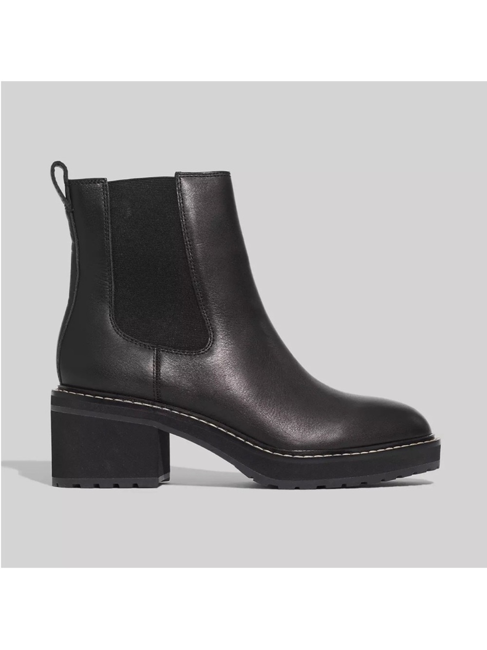 Madewell The Carina Platform Boot in true black
